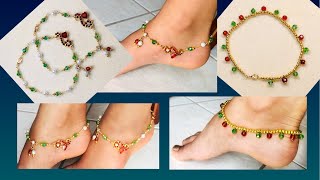 Christmas Gift Ideas/ Fancy!!! Designer DIY Anklets Tutorial/ Affordable and Easy DIY Holiday Gifts