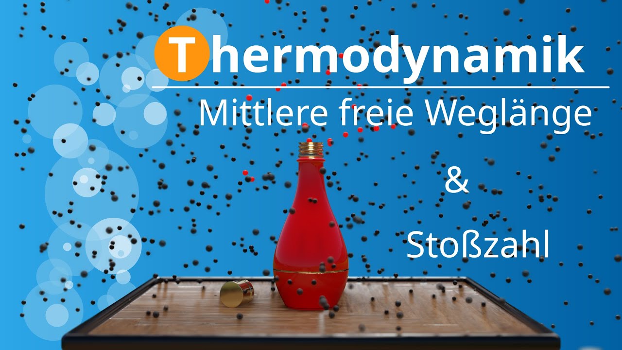 Mittlere freie Weglänge und Stoßzahl (Herleitung)