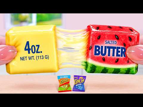 Top 1 Korean Street Food 😍 Make Watermelon Cheese Stretchy Butter Sandwich 🤤 Tina Mini Cooking