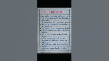 Thumbnail of 10 lines on air pollution || short essay on air pollution || #ytshort