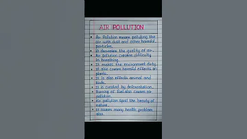 10 Lines On Air Pollution Short Essay On Air Pollution Ytshort 