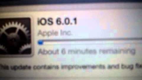 Ipod touch 4th gen update to ios 6.01 part 1