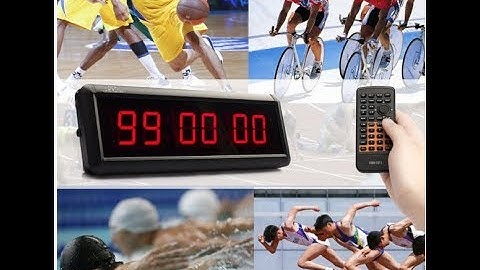 New Invention 1.5 inch 6 Digits Wall Clock LED Countdown Clock on Amazon