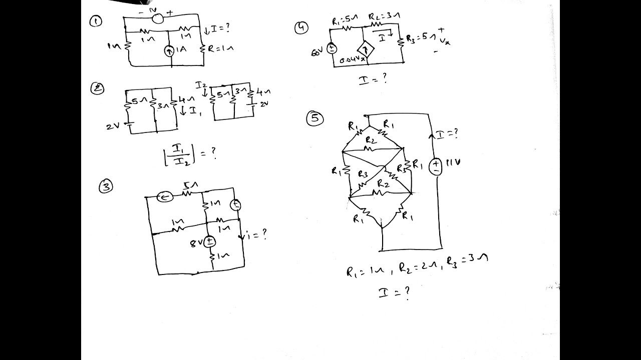 Problems on Network Theorems and Basic Circuits - YouTube
