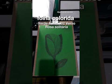 #FolhaVerde 002 Verso - Rosa solitária
