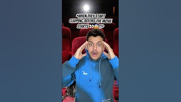 When you hear clapping noises before the movie starts?! 🤔😳