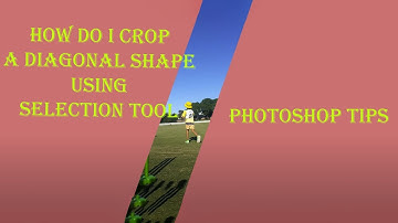 How to crop a diagonal shape in Photoshop?