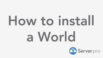 How to Install a Custom world on Your Minecraft Server - Minecraft Java