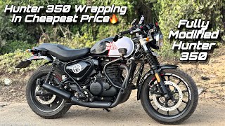 Hunter 350 wrapping in Cheapest Price ￼| Dual Tone Wrap in Hunter 350 | Most Modified Hunter 350