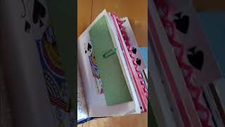 Altered Playing Card Journal flip through
