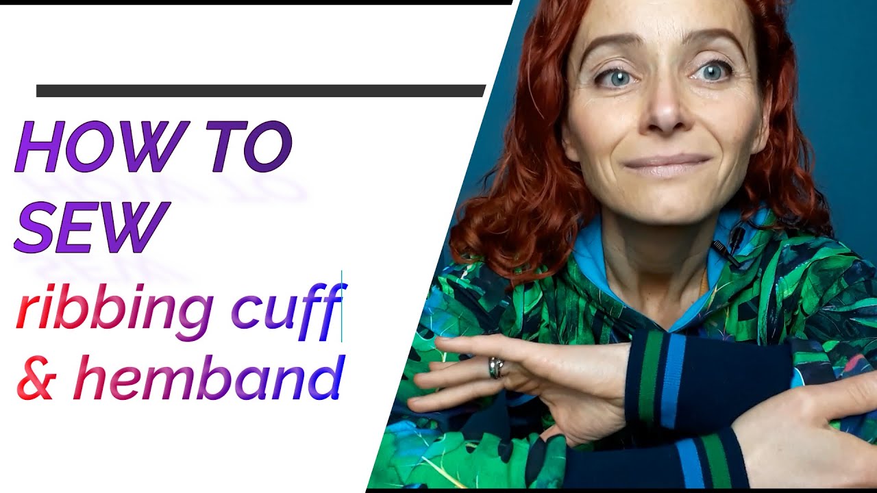 How to Sew Ribbing Cuffs and Hem band to the Hoodie on an Overlocker