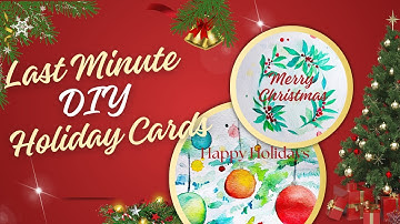 Last minute DIY Christmas Cards | Canva Tutorial