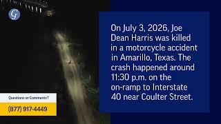 Joe Dean Harris Killed in Motorcycle Accident on Interstate 40 On-Ramp in Amarillo