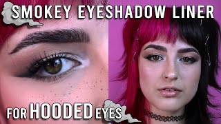 how to do smokey eyeliner wing for hooded eyes || in depth makeup tutorial