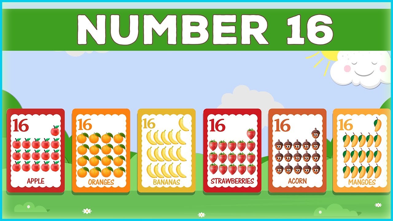 Counting Fruits | Counting 01 to 20 | Number 16 | Baby World - YouTube