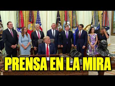 🚨 ¡TRUMP PONE A LA PRENSA EN LA MIRA! Habla de una AMENAZA a la seguridad nacional