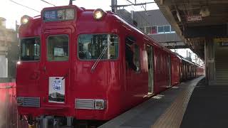［知立駅60周年系統板‼️］名鉄6000系三河ワンマン車 6040f+6038f(普通猿投行き）知立駅 発車‼️