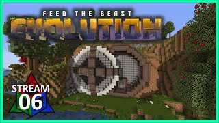 I FINALLY built a base in FTB Evolution - Day 6 Stream VOD