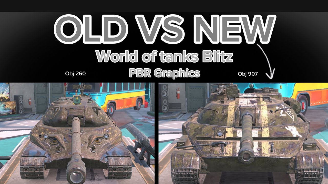 Old vs New - Tank graphics - World of tanks Blitz
