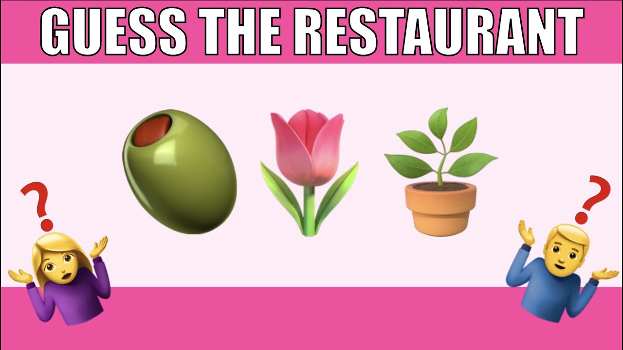 Guess the Restaurant Emoji Challenge YouTube
