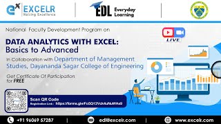 National Faculty Development Program on Data Analytics with Excel : Basics to Advanced - Day 7