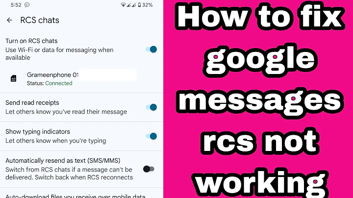 How to fix google messages rcs not working | rcs chat not supported problem | rcs chat not verfing