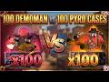 100 DEMOMAN VS 100 PYRO CASES - TF2 UNBOXING