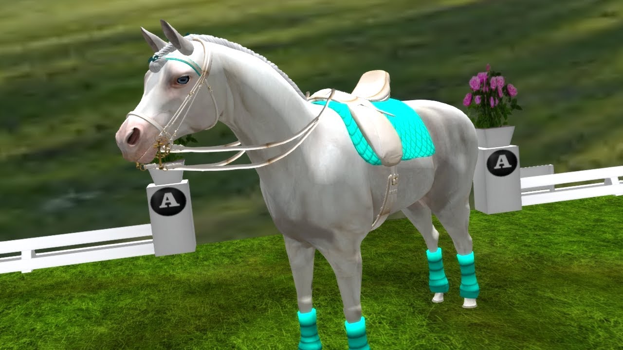 (SL11B) Dressage in Second Life Horse Sports YouTube
