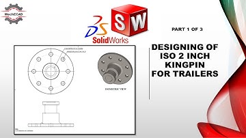 Solidworks Tutorial: Designing of King Pin | King Pin Designing | Solidworks | Part 1 of 3 | Trailer