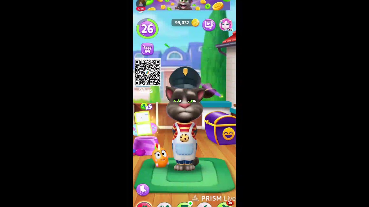 My Talking Tom 2 Live 🔴 | Funny Cat Gameplay 😺🔥 #shorts #shortslive #gaming