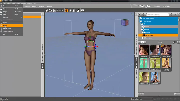 Daz3D export to 3ds max (.obj + Texture Atlas) Problems&Solutions part3