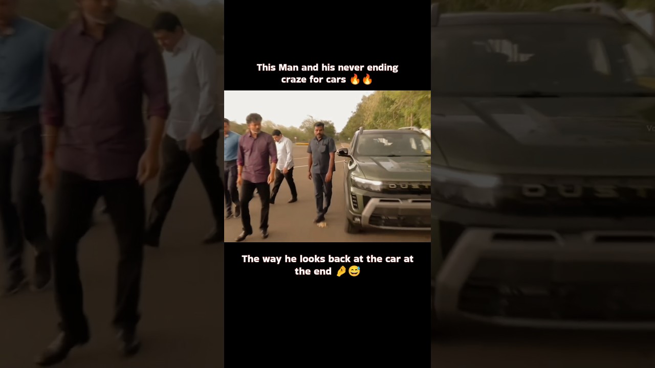 😱 CM Vijay- Renault Car ஒரு round போலாமா ⁉️😱 Car Craze💯 #cmvijay #yosho #shorts #tvk #viral #fyp