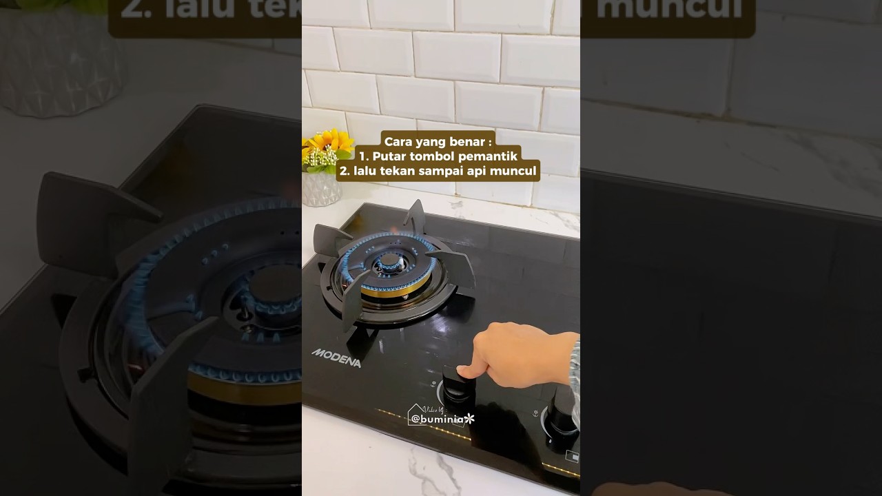 Cara Menyalakan Kompor Tanam Dengan Benar