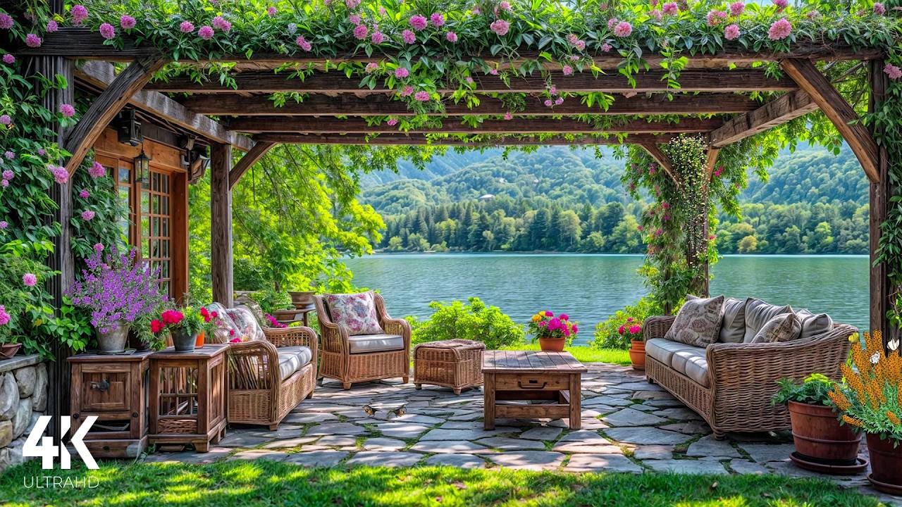 Quiet Morning by the Lake 4K | Peaceful Nature Ambience for Relaxation, Focus & Stress Relief