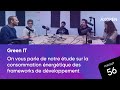 Notre étude sur les consommations énergétiques de frameworks de développement