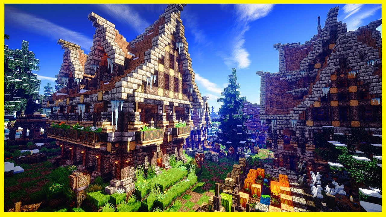 Minecraft - DETAILED NORDIC VILLAGE "Silver Creek" - Cinematic & Map ...