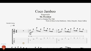 Mr. President - Coco Jamboo - Fingerstyle Guitar Pro Tab