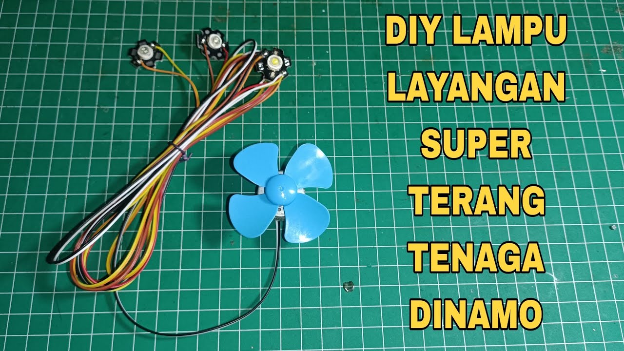 CARA MEMBUAT LAMPU LAYANGAN TENAGA DINAMO SUPER TERANG!!