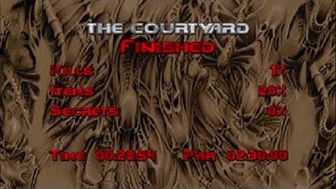 DOOM 2 Map 18 (The Courtyard) in 28:54 ITYTD