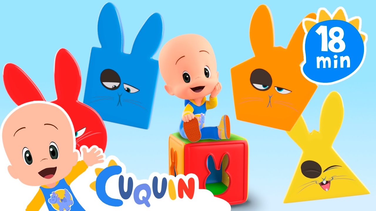 Geometric Shaped Bunnies! | Kids Education | Cleo & Cuquin