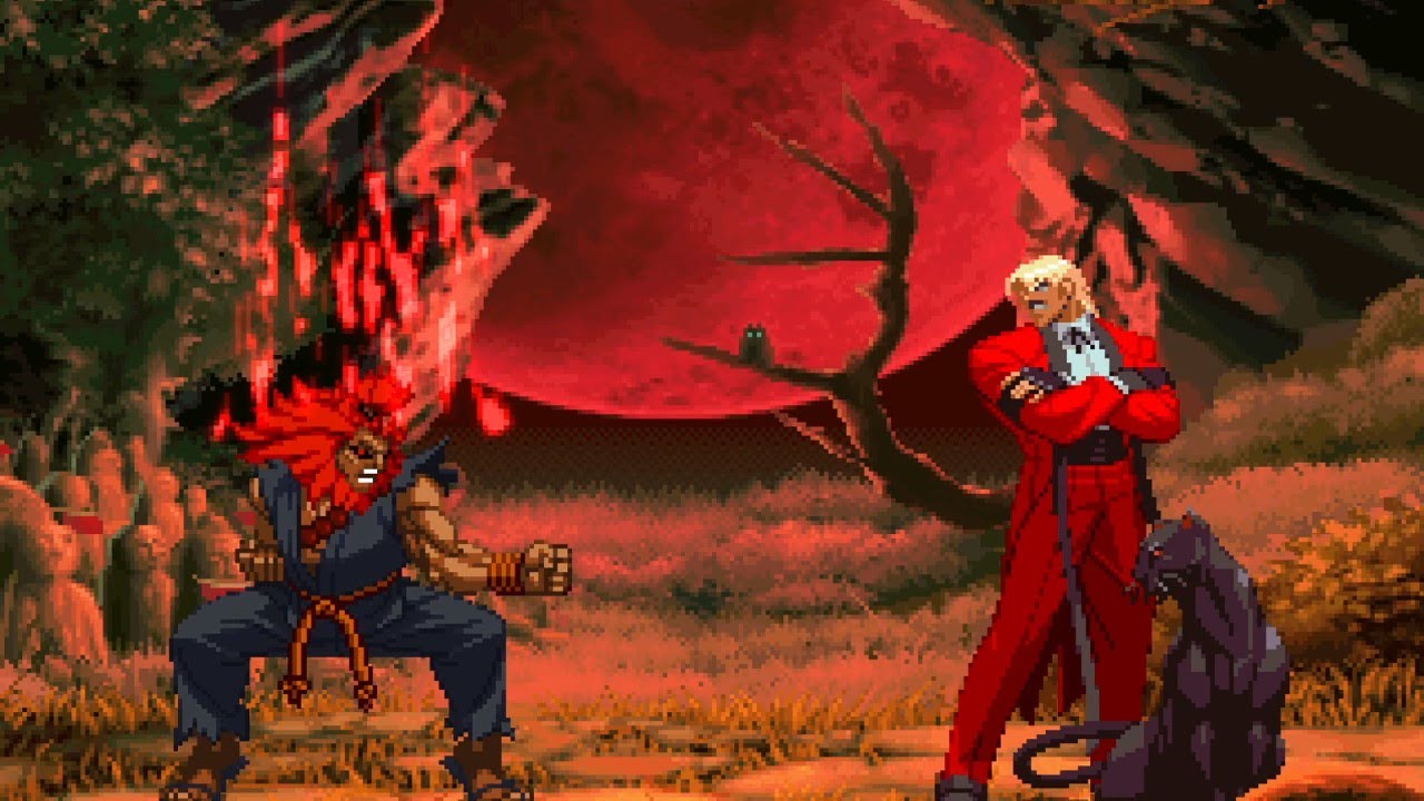 MUGEN 1.1 Akuma(SFV) VS Rugal Bernstein(KOF) [CVS3/Custom Gameplay][KOF ...