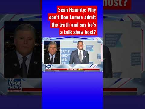 Sean hannity mocks don lemon for claiming cnn never had a liberal bias #shorts