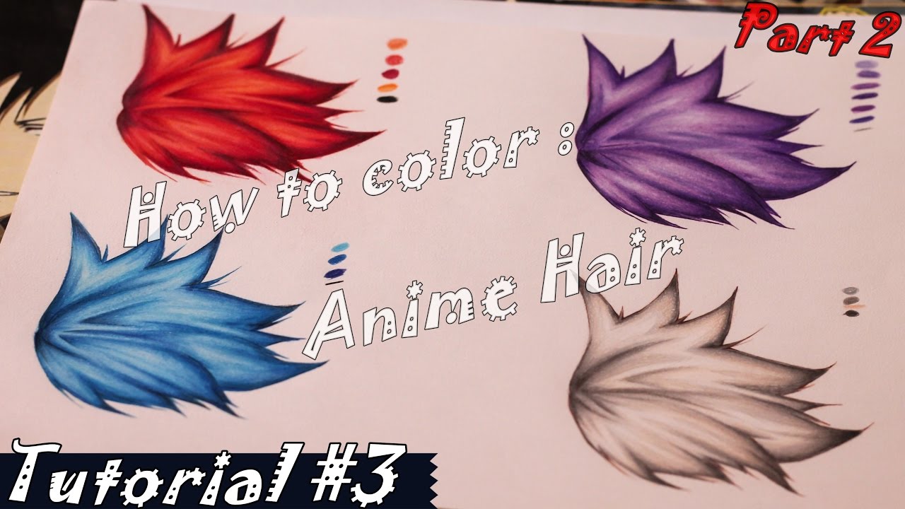 Hair Coloring Tutorial | Como colorir cabelo de anime Part 2