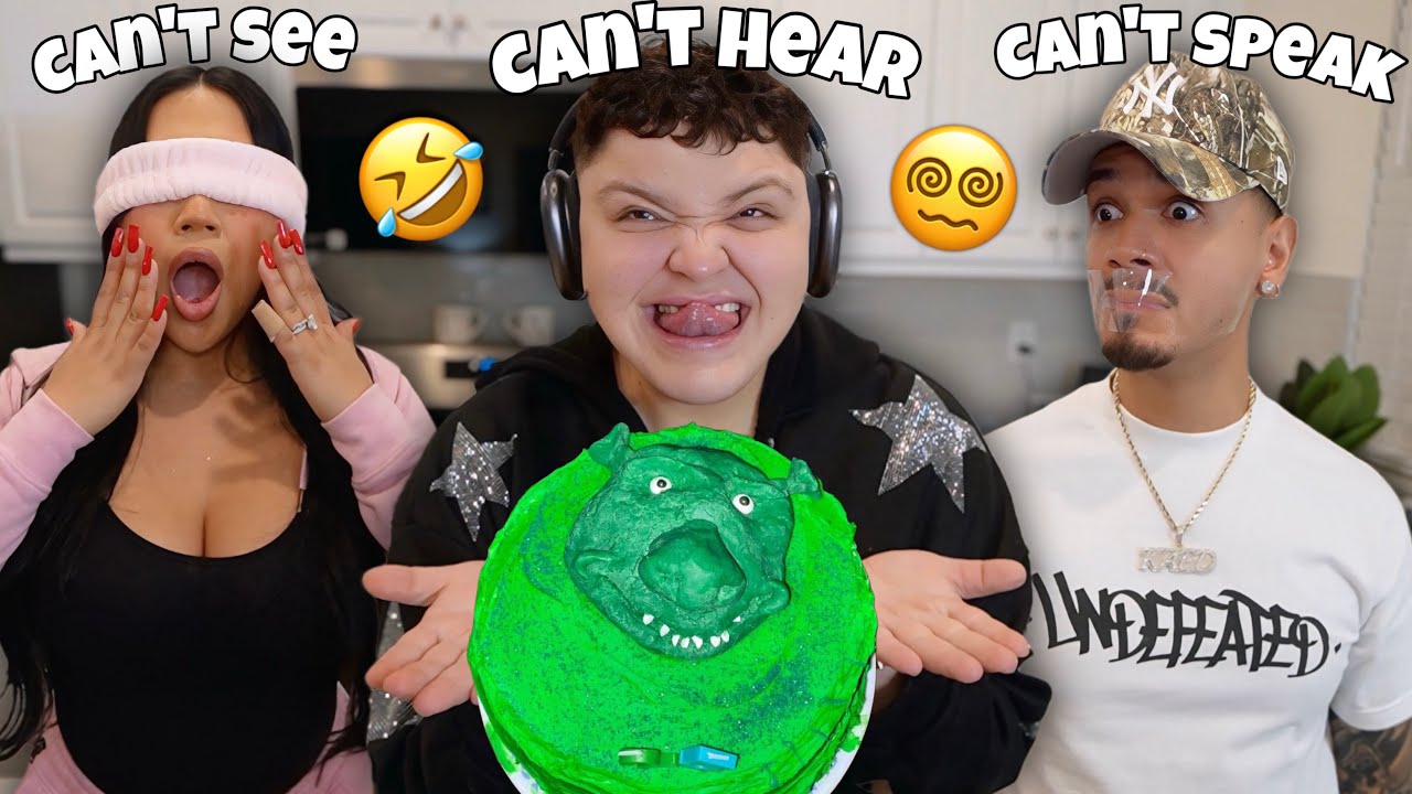 BLIND. DEAF. MUTE BAKING CHALLENGE W/ KAED😭🤣