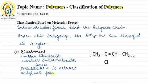 6 | CLASSIFICATION BASED ON MODE OF POLYMERISATION
