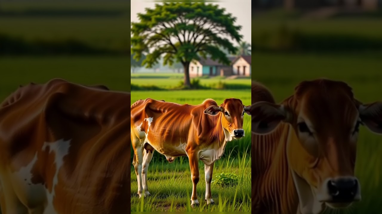 Cow Reflection Delay | Realistic Water Illusion Video