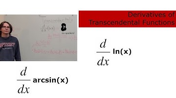 Transcendental Derivatives | Calculus 1