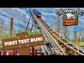 Kings island  first test run of snoopys soap box racers