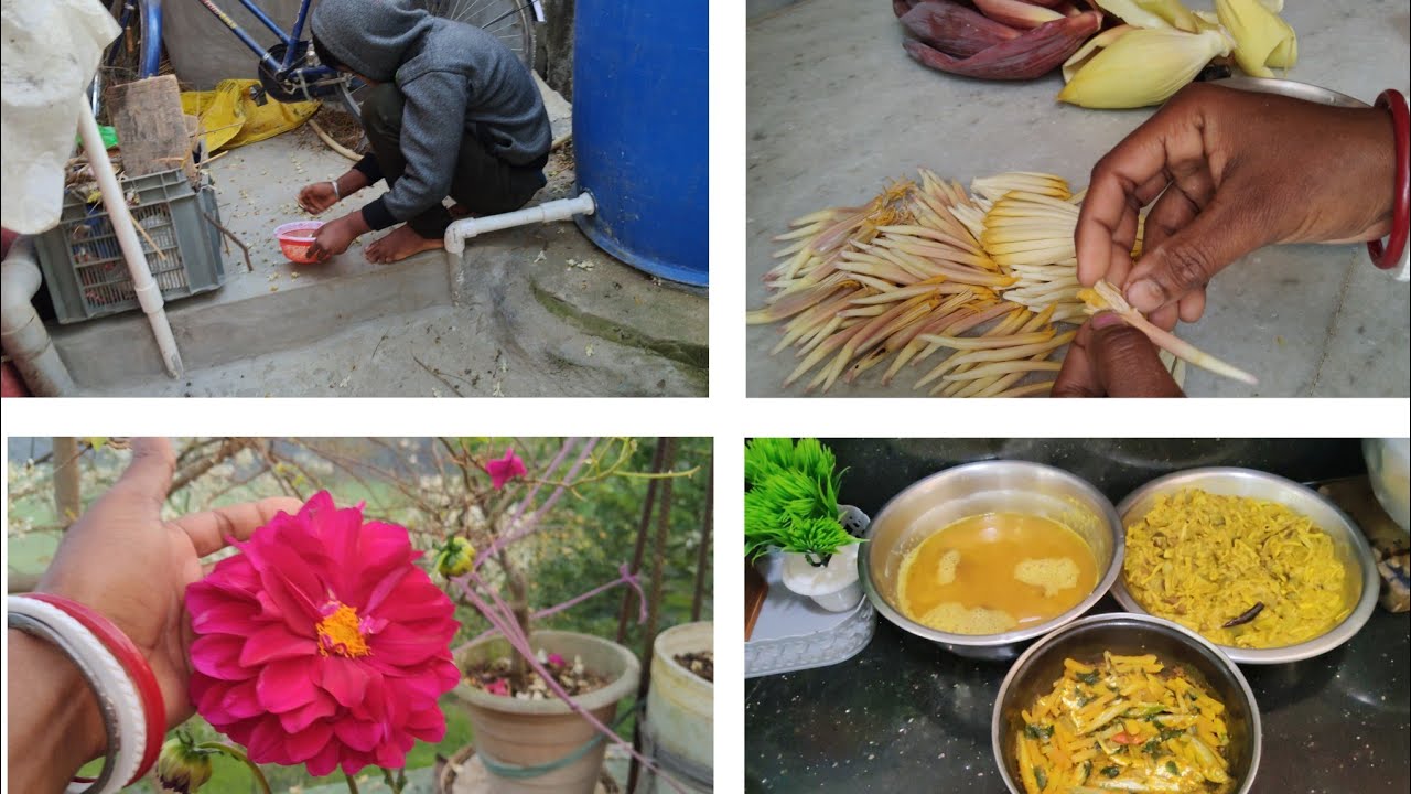 আজ অনেক দিন পর রান্না করলাম কোলামোছার ঘন্ট #cooking