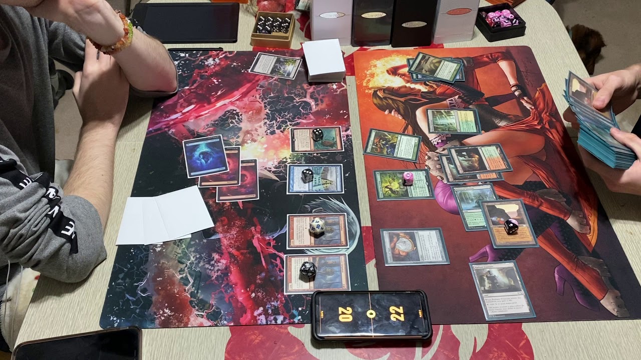 Modern mtg gameplay Amulet titan vs. electro balance YouTube